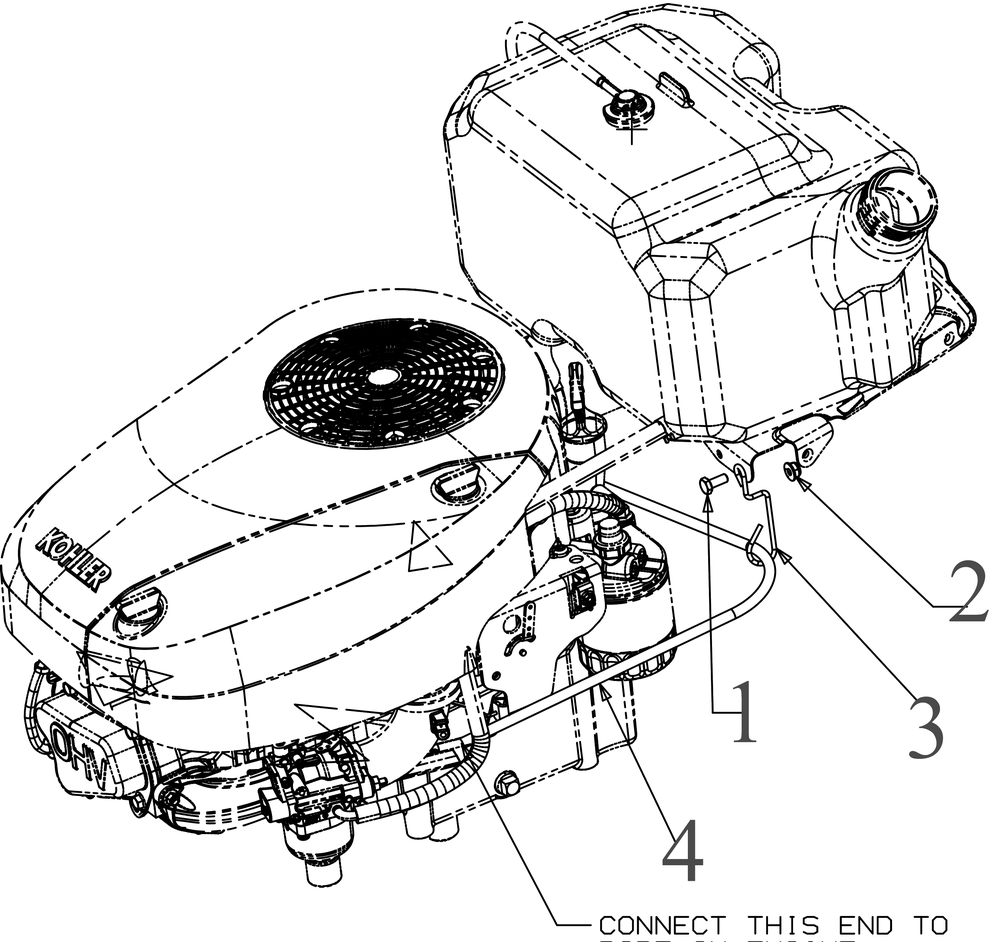 Fuel Accessories Diagram and Parts List for XT1-LT42KH (13AKA9TSB10)(2022) Cub Cadet Lawn Tractor
